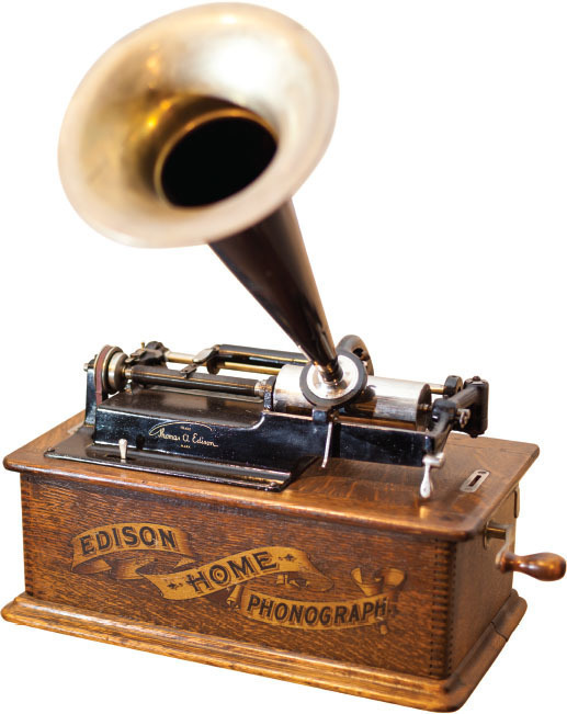 Edison's phonograph, 1877